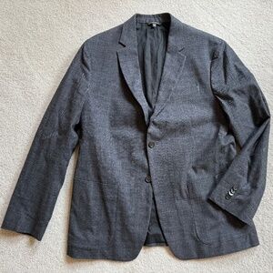 BANANA REPUBLIC Mens' Gray Plaid Slim Fit Blazer sz 44R